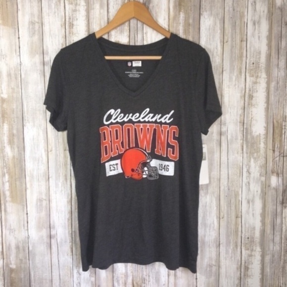 NWT NFL Cleveland Browns Dark Grey Tee - Picture 1 of 5